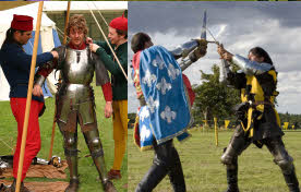 Dressing the knight and fighting knights